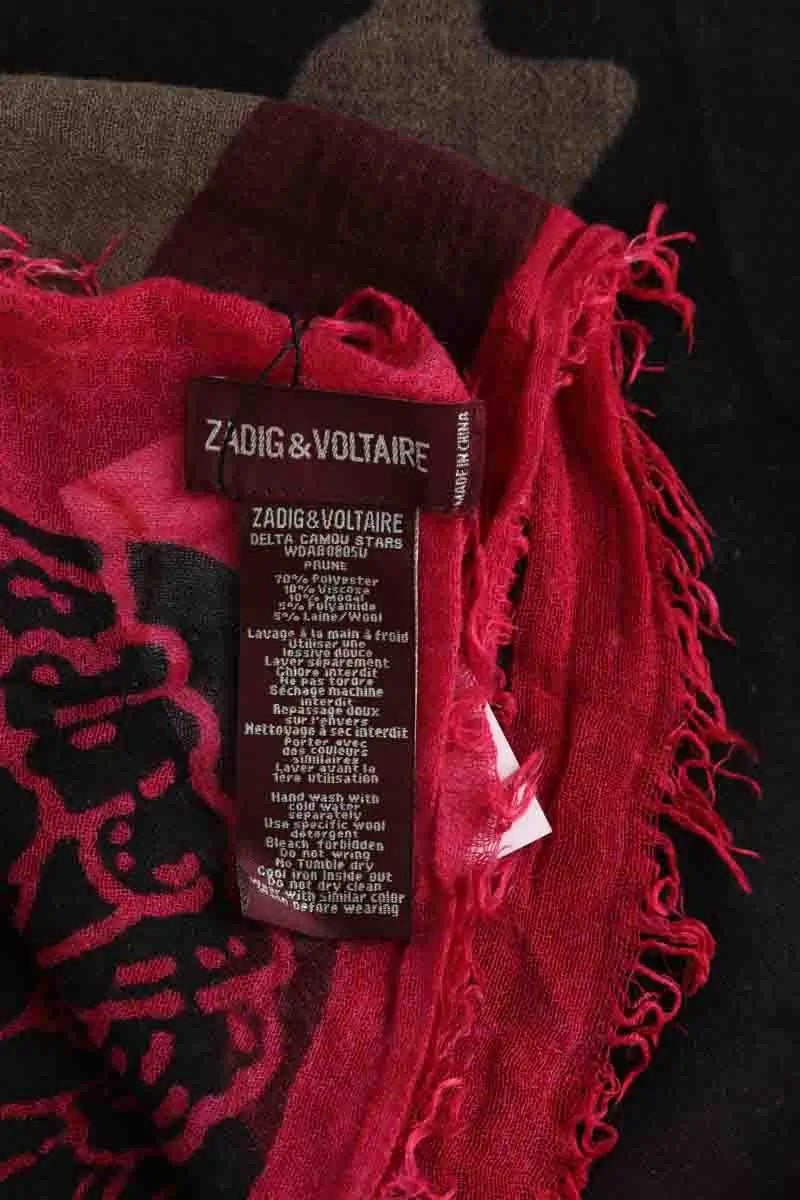 Écharpe Zadig & Voltaire Multicolore en Synthétique