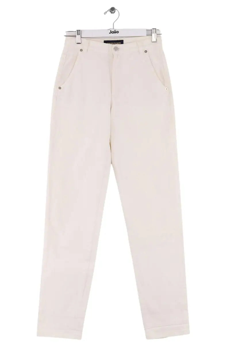 Jean droit Vanessa Bruno Ecru en Coton, taille XS - Seconde Main