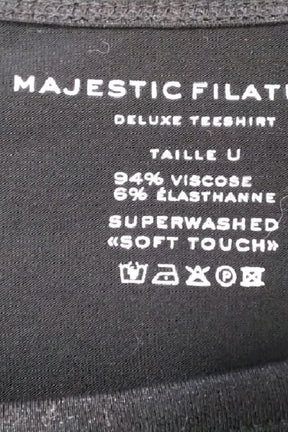 Top sans manche Majestic Filatures  Noir