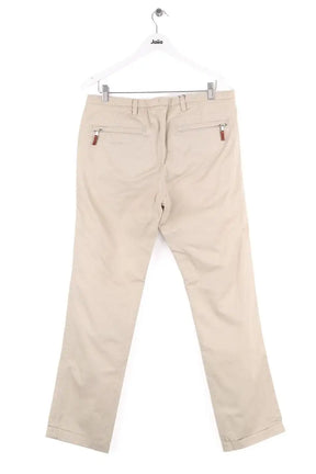 Pantalon droit Moncler Beige en Coton