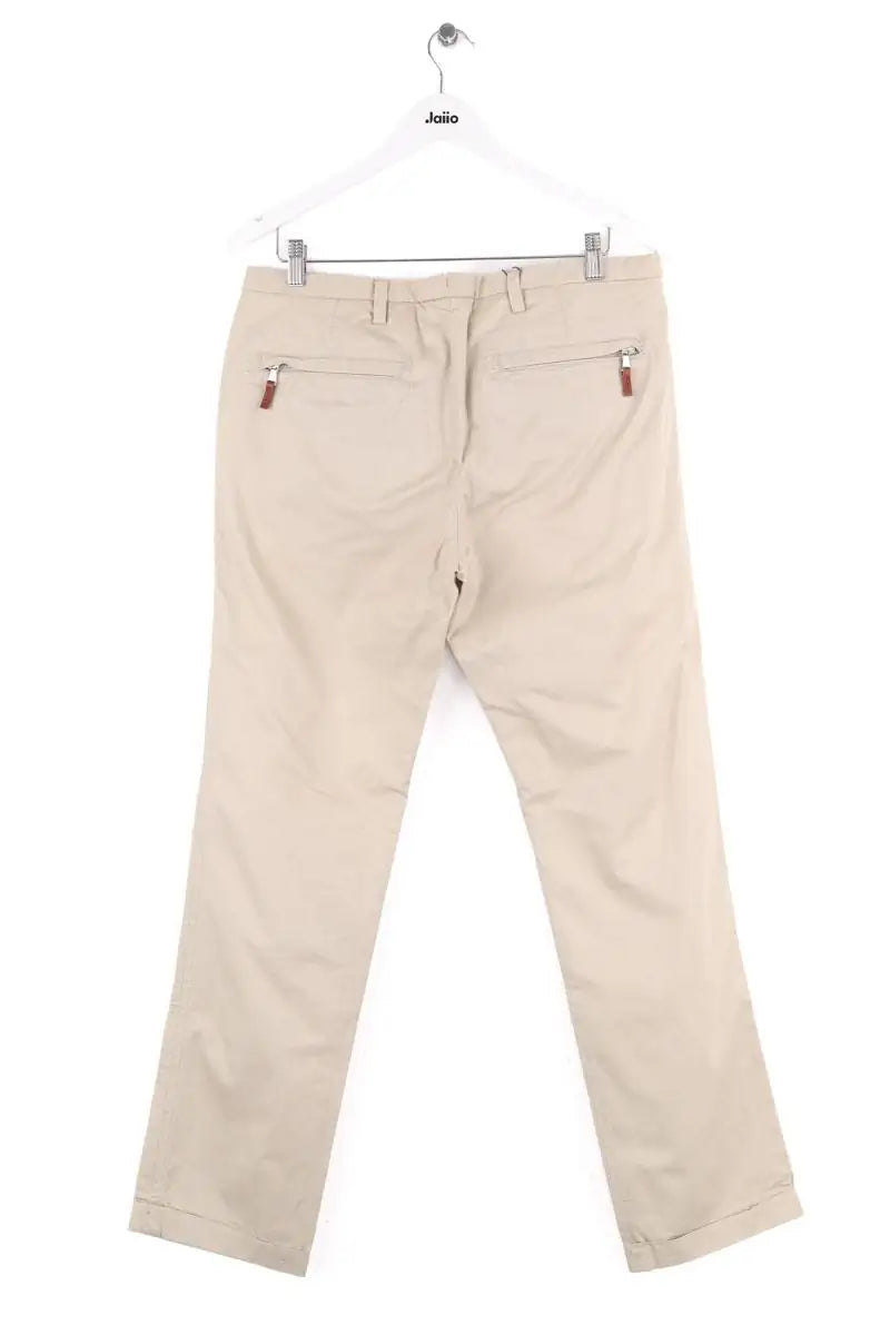 Pantalon droit Moncler Beige en Coton
