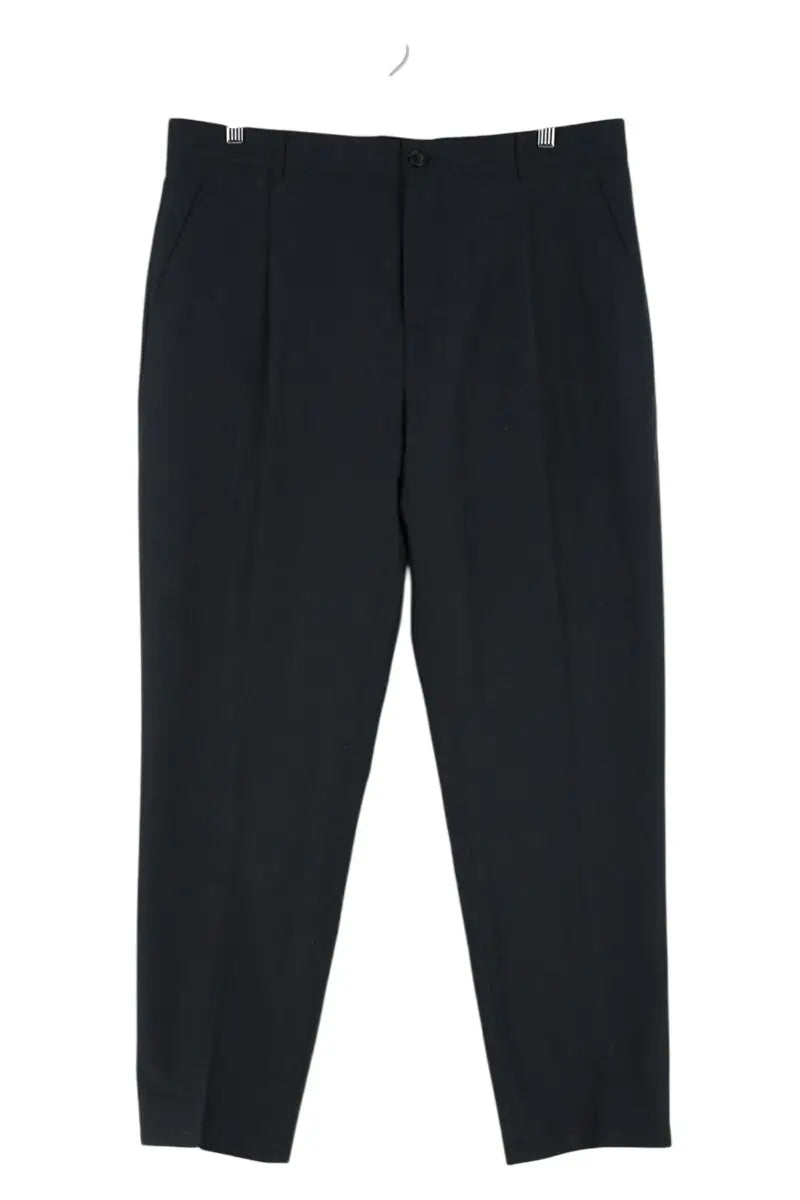 Pantalon droit Dior Bleu en Laine, taille XL - Seconde Main