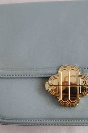 Sac à bandoulière Maje Turquoise en Cuir