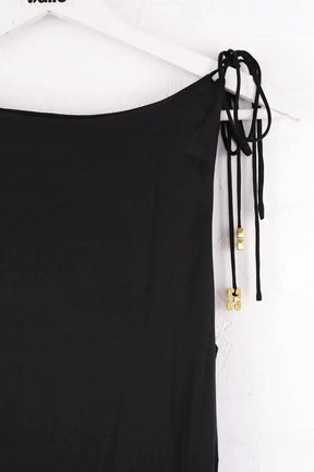 Robe Ganni Noir en Viscose