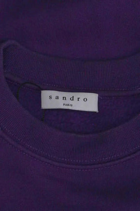 Sweatshirt Sandro Violet en Cachemire