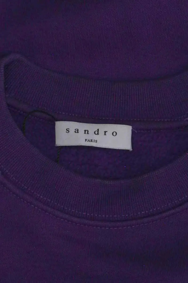 Sweatshirt Sandro Violet en Cachemire