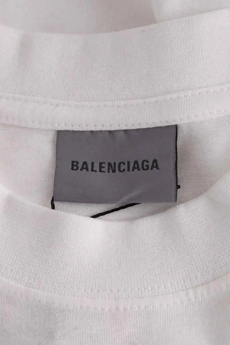 T-shirt Balenciaga Blanc en Coton