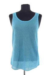 Top sans manche Zadig & Voltaire Bleu en Viscose, taille M - Seconde Main