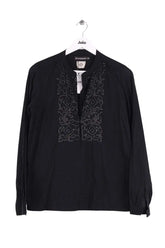 Blouse Antik Batik Noir en Coton, taille S - Seconde Main