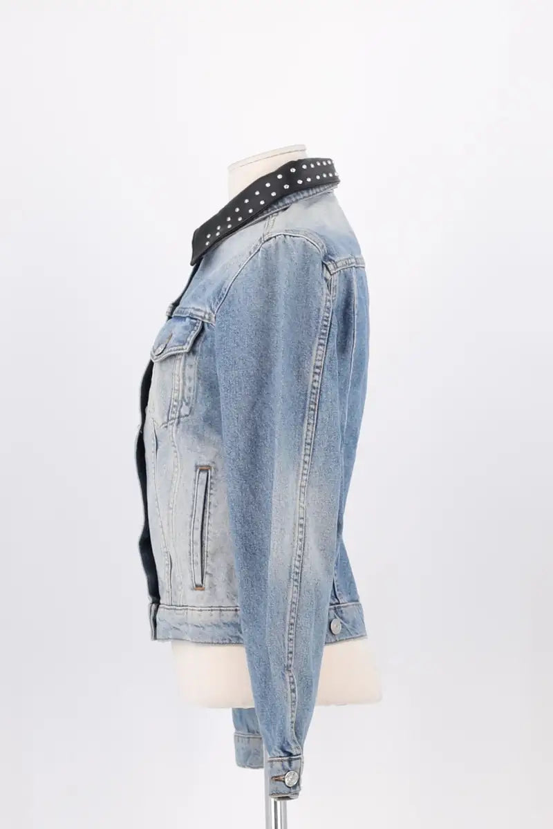 Veste Claudie Pierlot Bleu en Coton