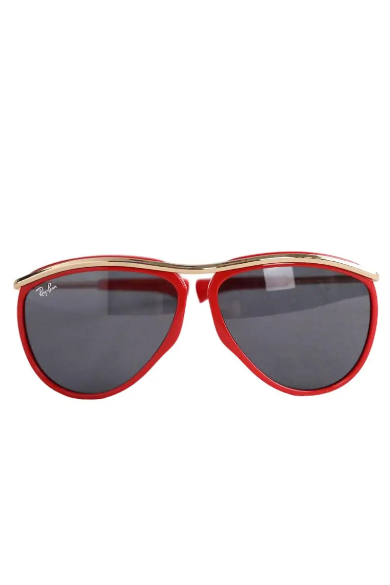 Lunettes de soleil Ray-Ban Rouge en Plastique - Seconde Main
