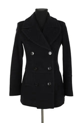 Veste Burberry Noir en Laine, taille XXS - Seconde Main