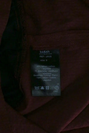 Robe Ba&Sh Bordeaux en Soie