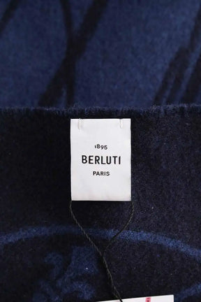 Foulard Berluti Bleu en Laine