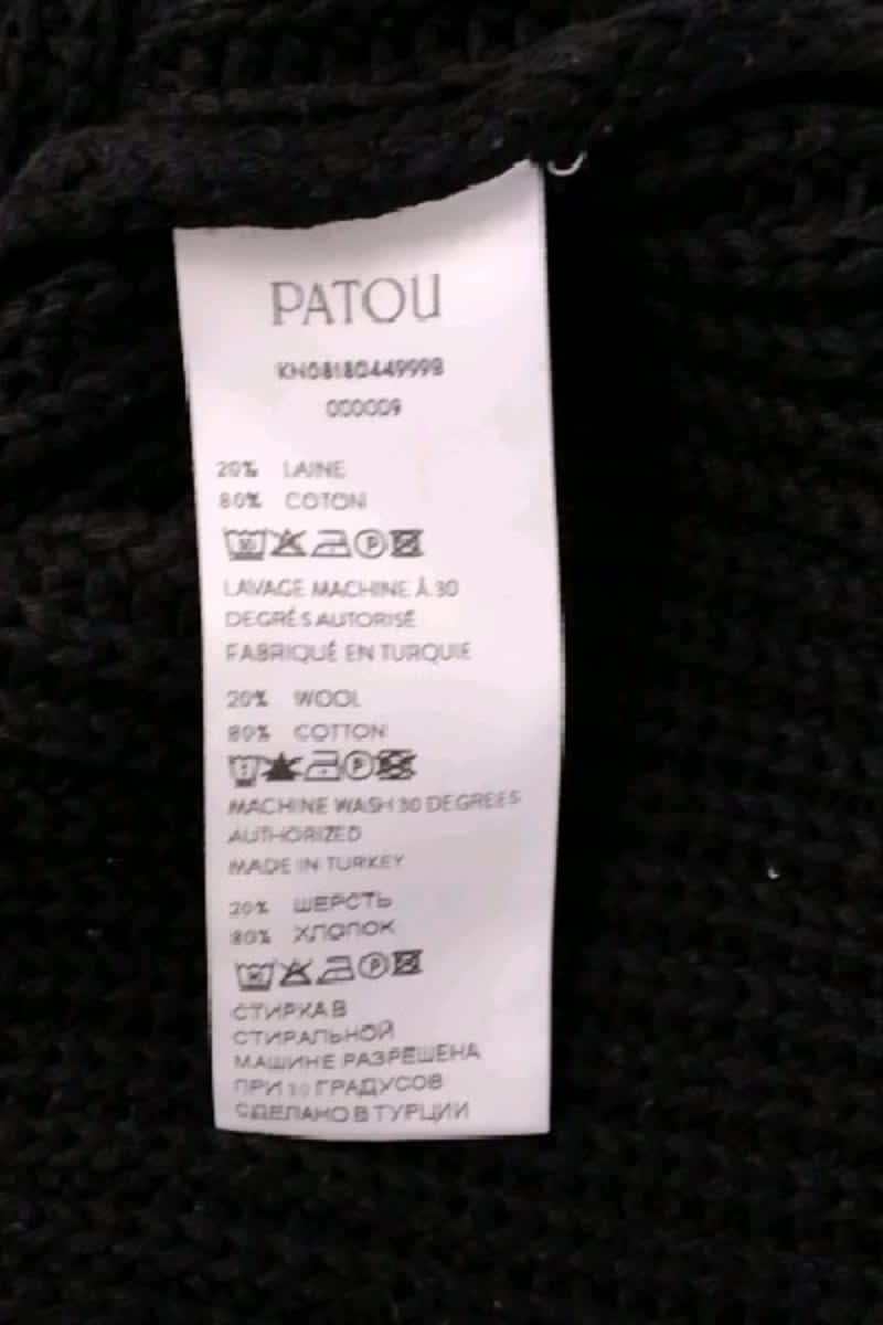 Pull Patou  Noir