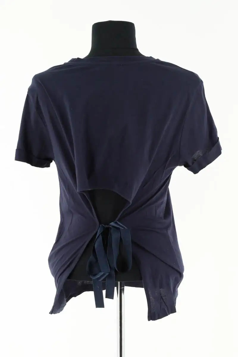 T-shirt Sandro Marine en Coton