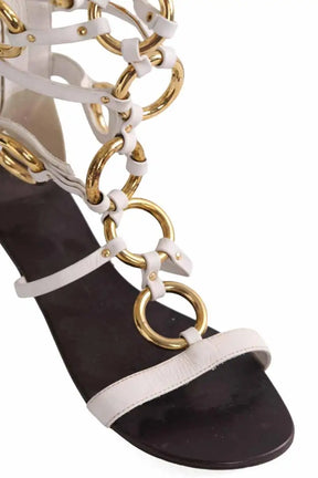 Ballerines Giuseppe Zanotti Blanc en Cuir