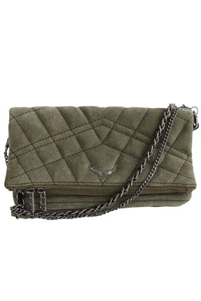 Sac à bandoulière Zadig & Voltaire Kaki en Daim - Seconde Main