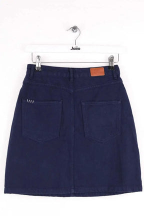 Mini jupe Des Petits Hauts Lubinau Bleu en Coton