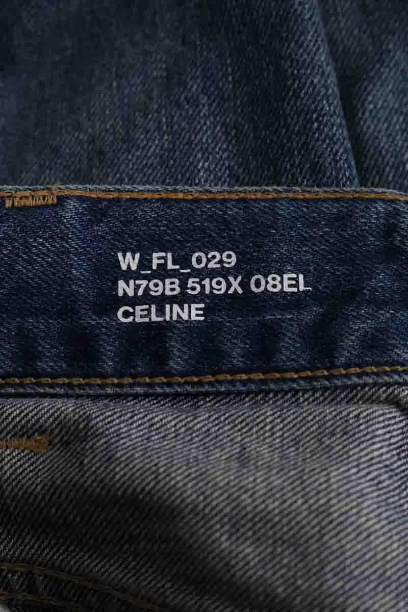 Jean droit Celine Bleu en Coton