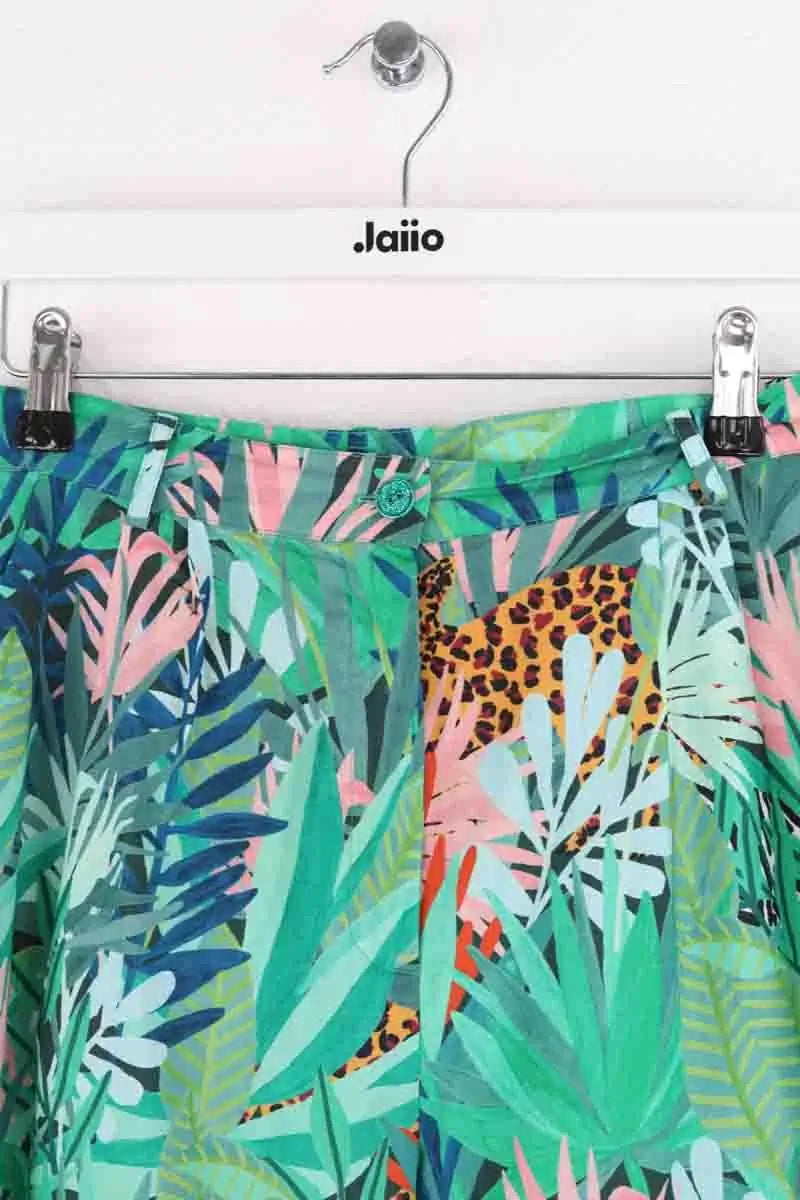 Pantalon Des Petits Hauts Vert en Coton