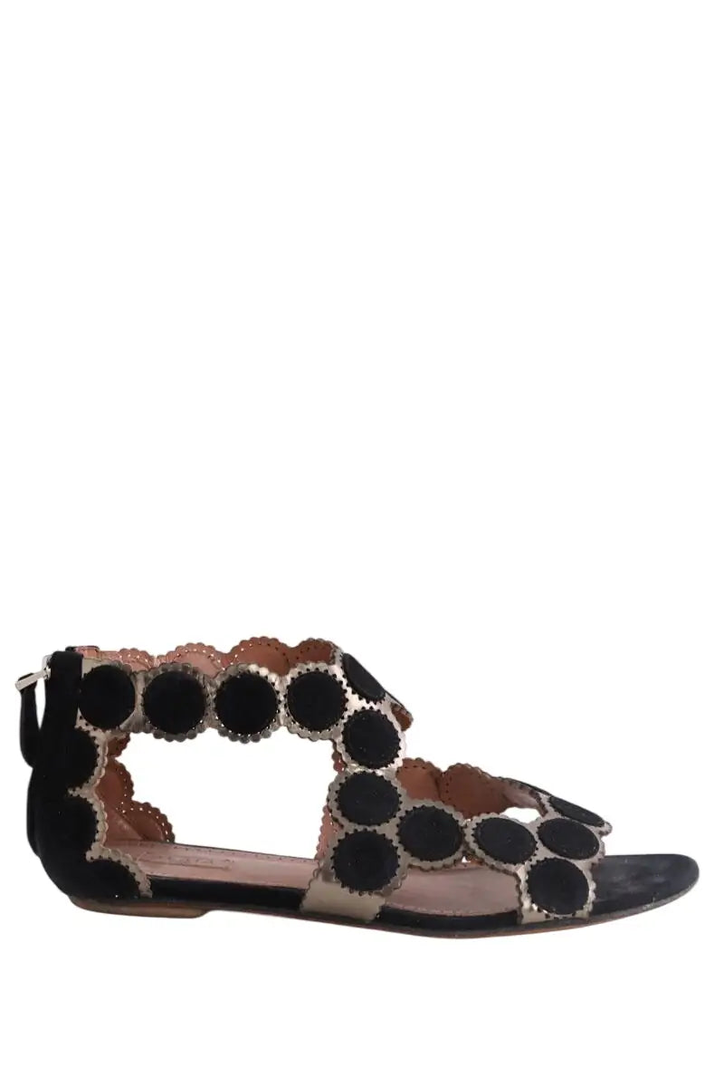 Ballerines Alaïa Noir en Daim, taille 39 - Seconde Main