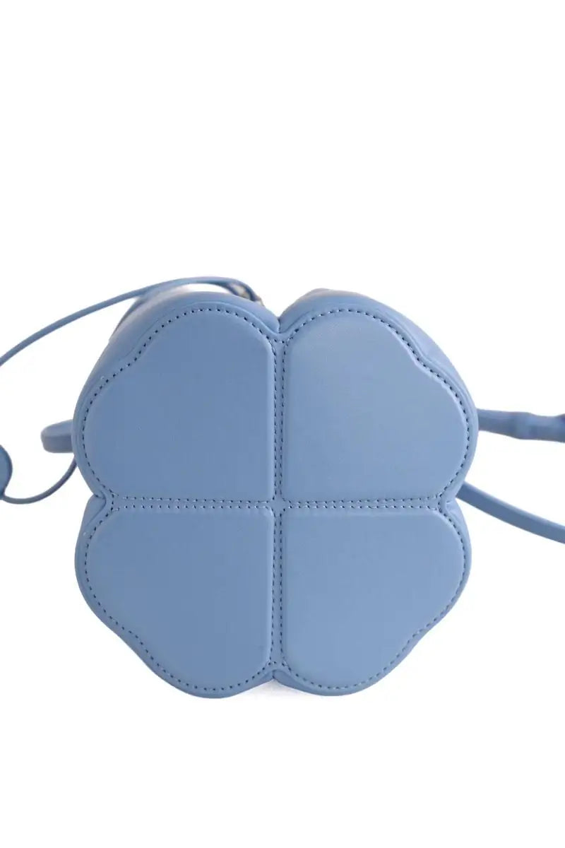 Mini sac Dior Mini sac seau Petit Trèfle  Bleu en Cuir