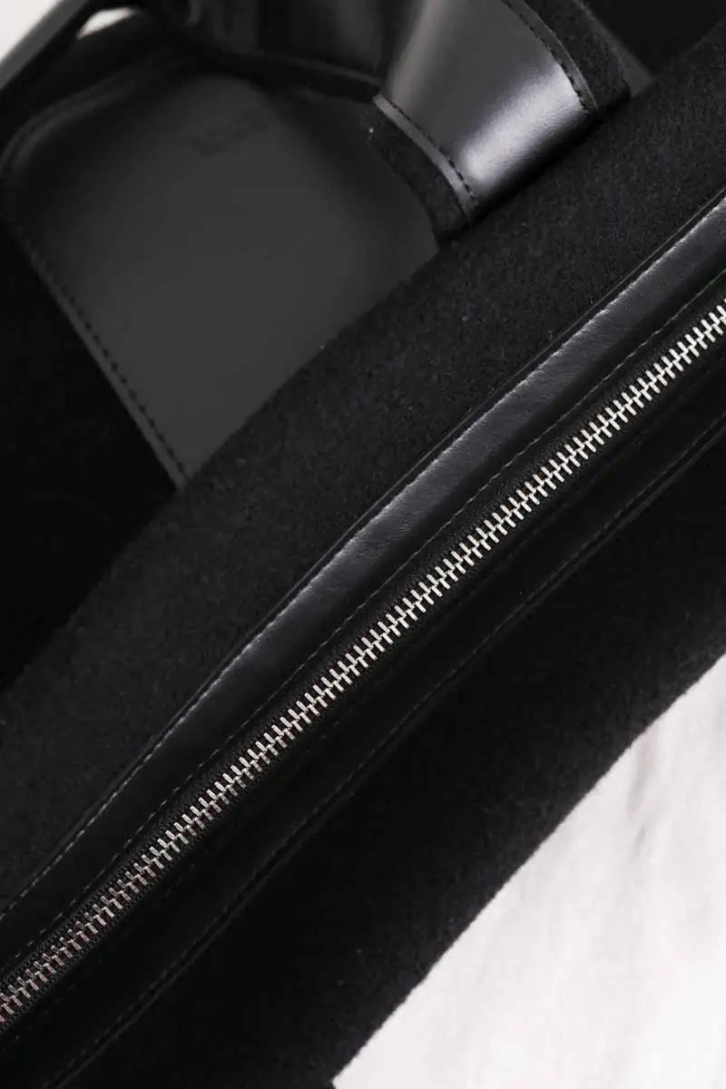 Cabas Laulhère Noa Noir en Laine