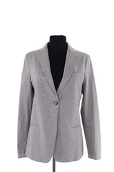Blazer Fabiana Filippi Gris en Coton, taille S - Seconde Main