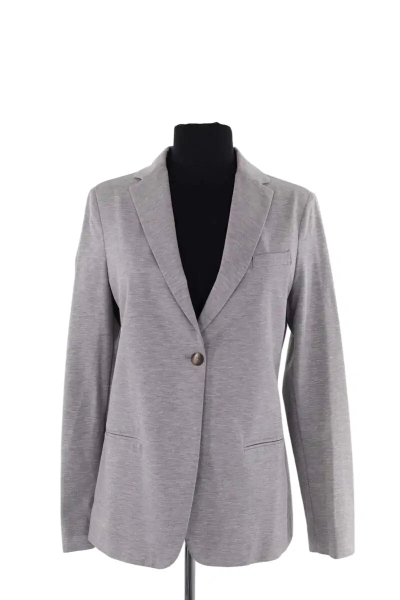 Blazer Fabiana Filippi Gris en Coton, taille S - Seconde Main