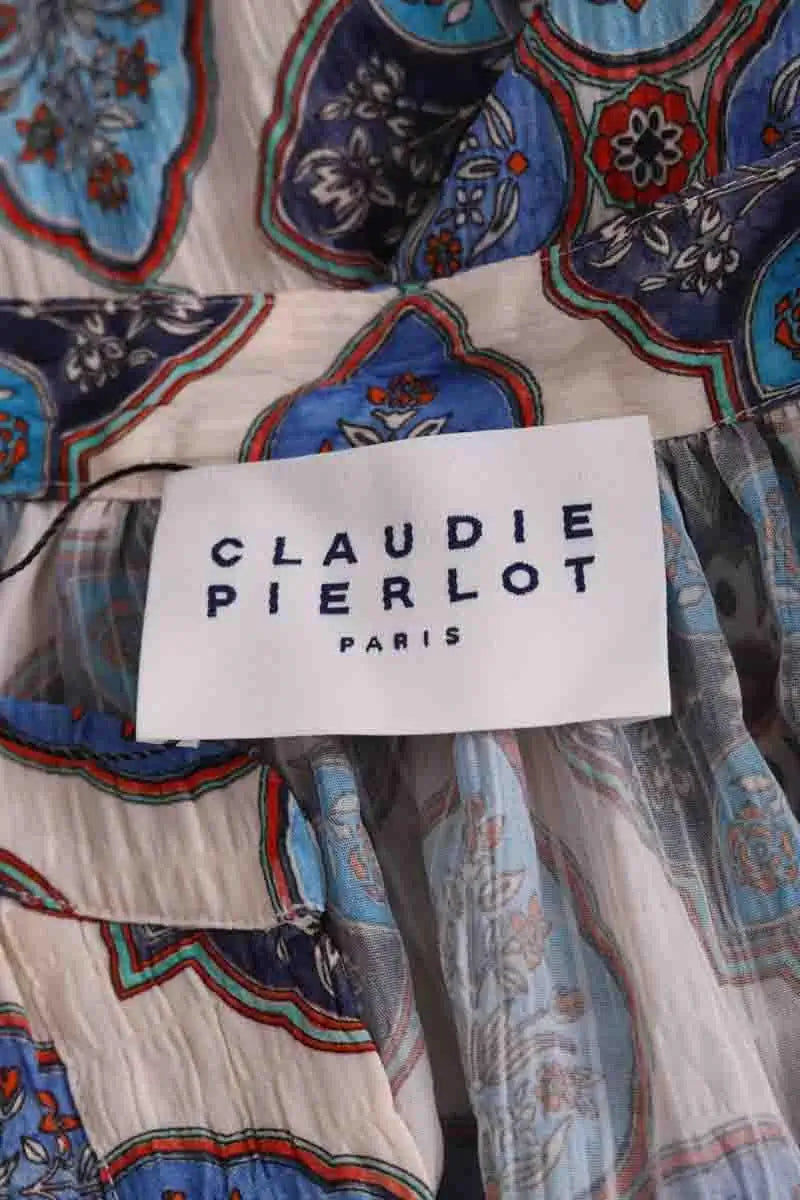Blouse Claudie Pierlot Bleu en Synthétique