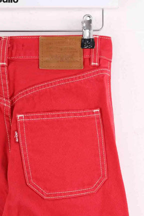 Jean droit Levi's Rouge en Coton