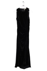 Robe Ulla Johnson Cornelia Noir en Velours, taille XS - Seconde Main