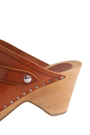Sabots Isabel Marant Marron en Cuir