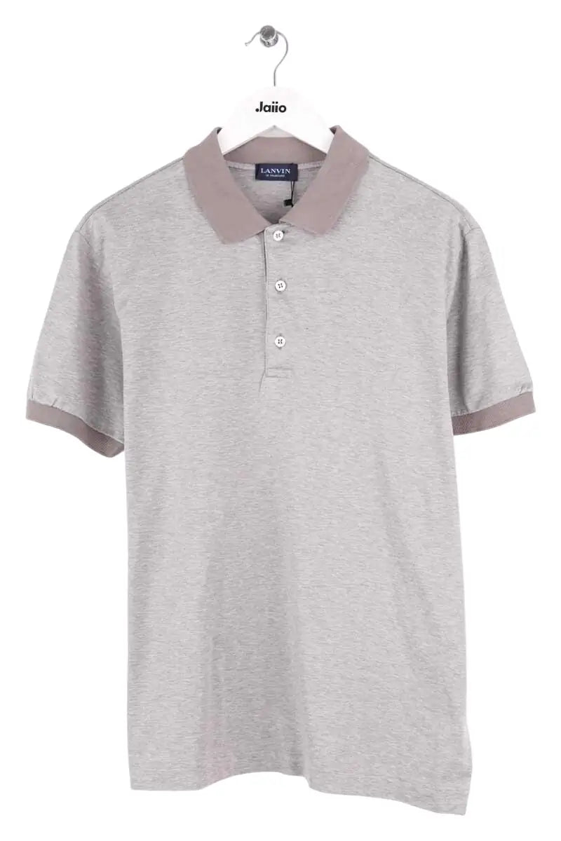 Polo Lanvin Gris en Coton, taille L - Seconde Main