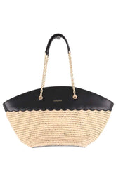 Cabas Claudie Pierlot Beige en Osier - Seconde Main