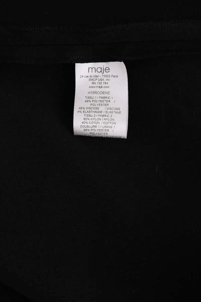 Robe Maje Noir en Synthétique