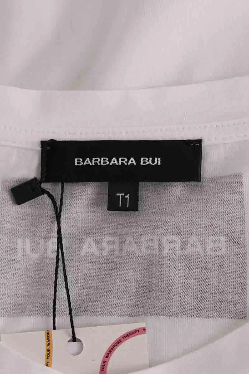 Blouse Barbara Bui Blanc en Coton