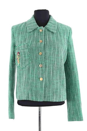 Veste Sandro Vert en Coton, taille S - Seconde Main