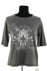 T-shirt Zadig & Voltaire Gris en Coton, taille S - Seconde Main