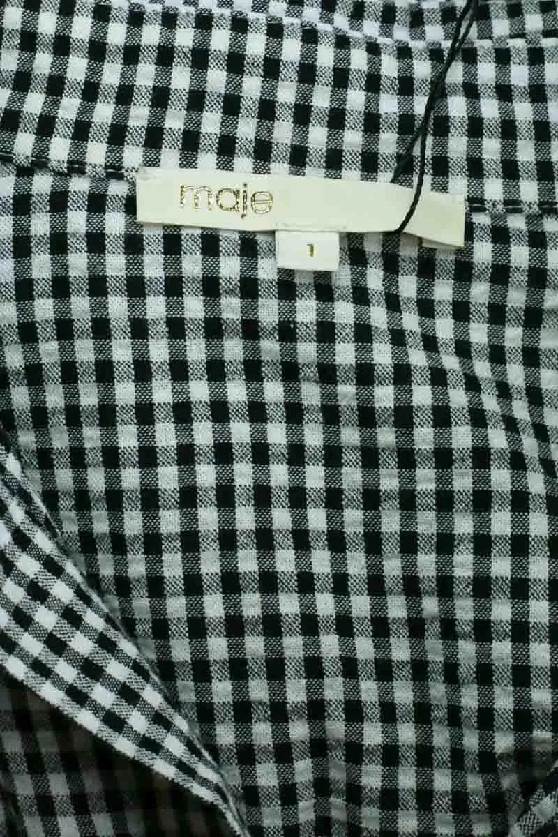 Robe Maje Noir en Coton