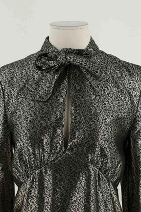 Robe Saint Laurent Doré en Viscose