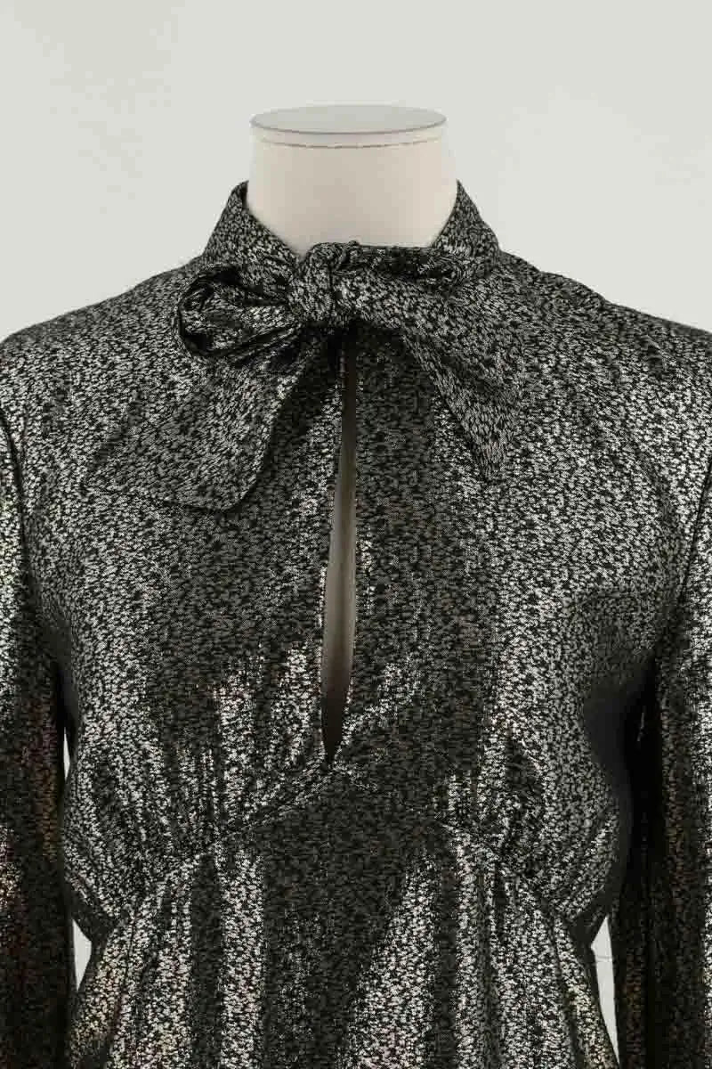 Robe Saint Laurent Doré en Viscose