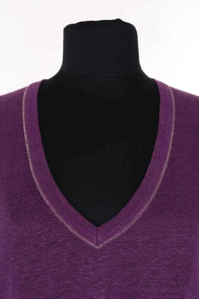 T-shirt Maison Sarah Lavoine Violet en Lin
