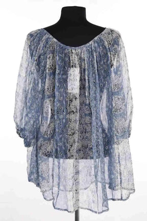 Blouse Mes Demoiselles Bonnie Bleu en Viscose