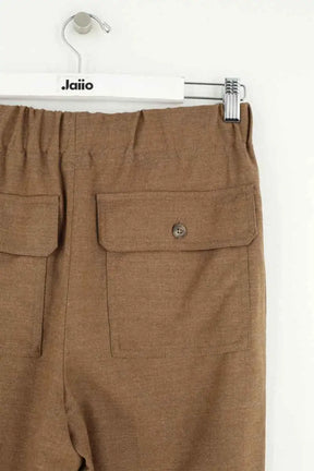Pantalon droit Max Mara Marron en Laine