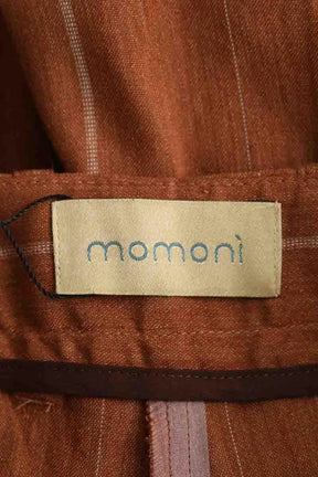 Pantalon large Momoni Marron en Lin