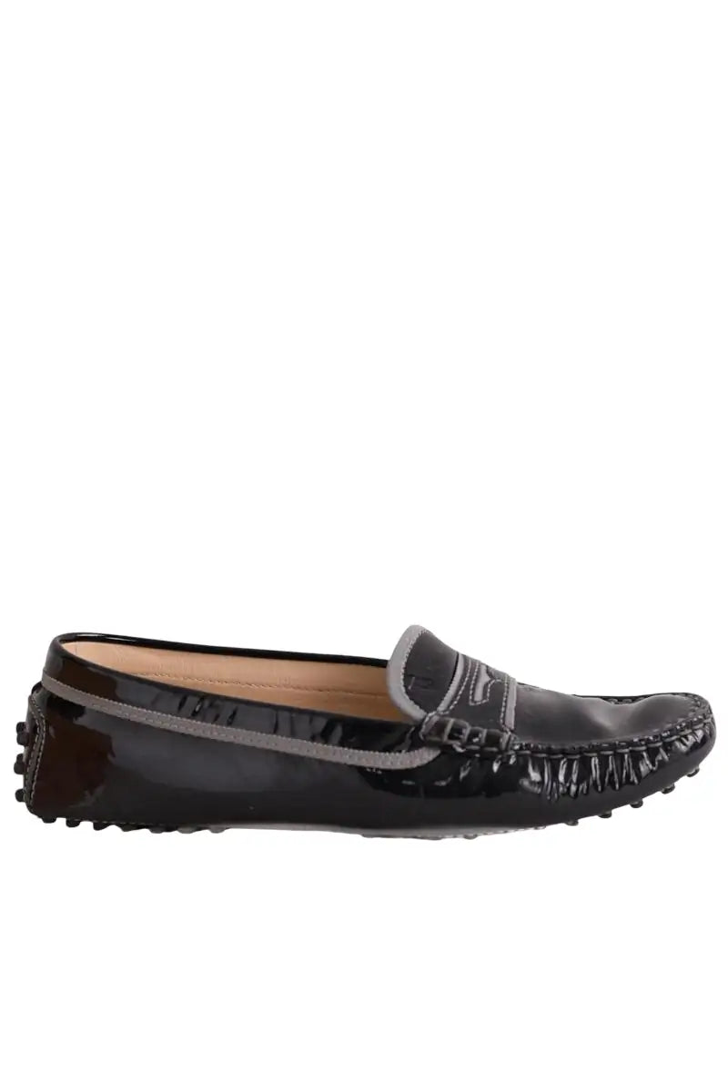 Mocassins Tod's Noir en Cuir, taille 37 - Seconde Main