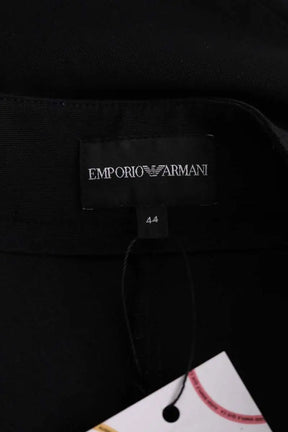Pantalon droit Emporio Armani Noir en Synthétique