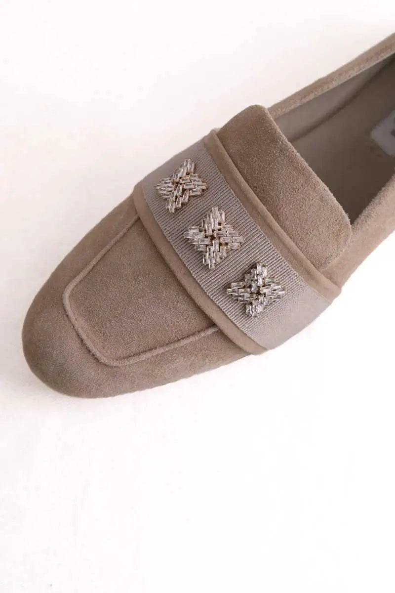 Mocassins Max Mara Claire Beige en Daim